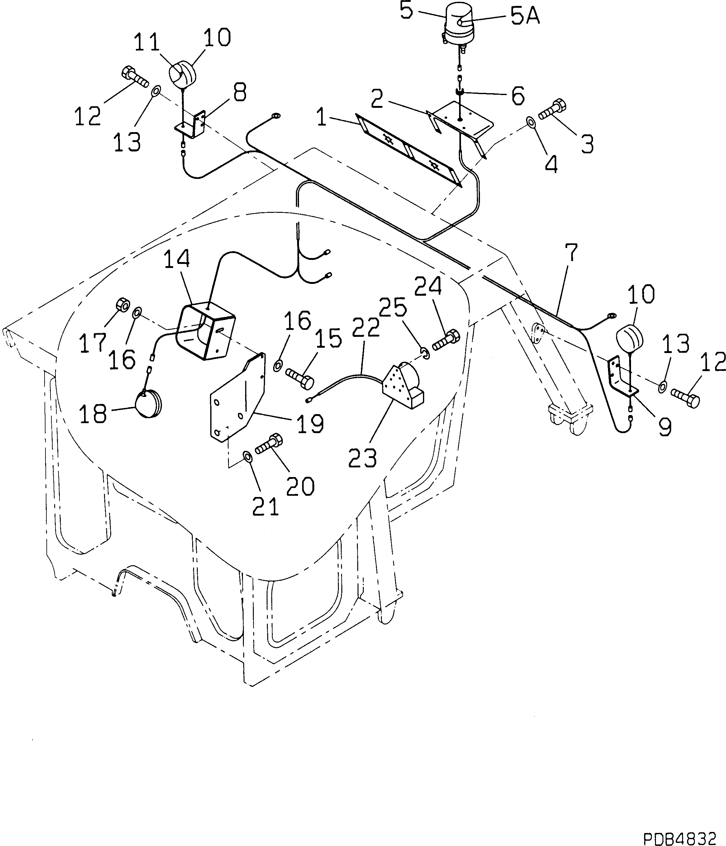 Болт 01016-80610  Komatsu