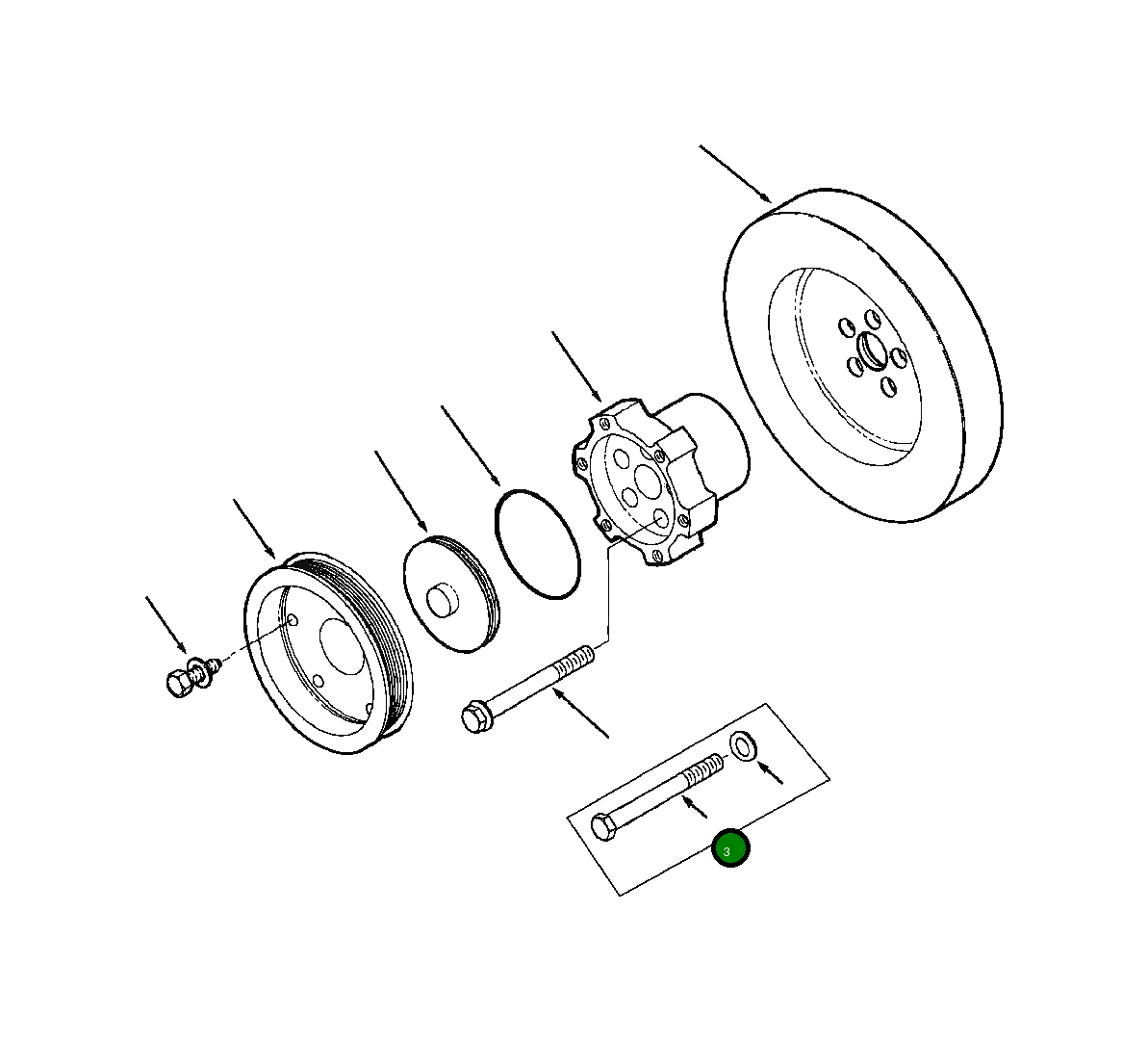 Болт 1246 229 H1 Komatsu