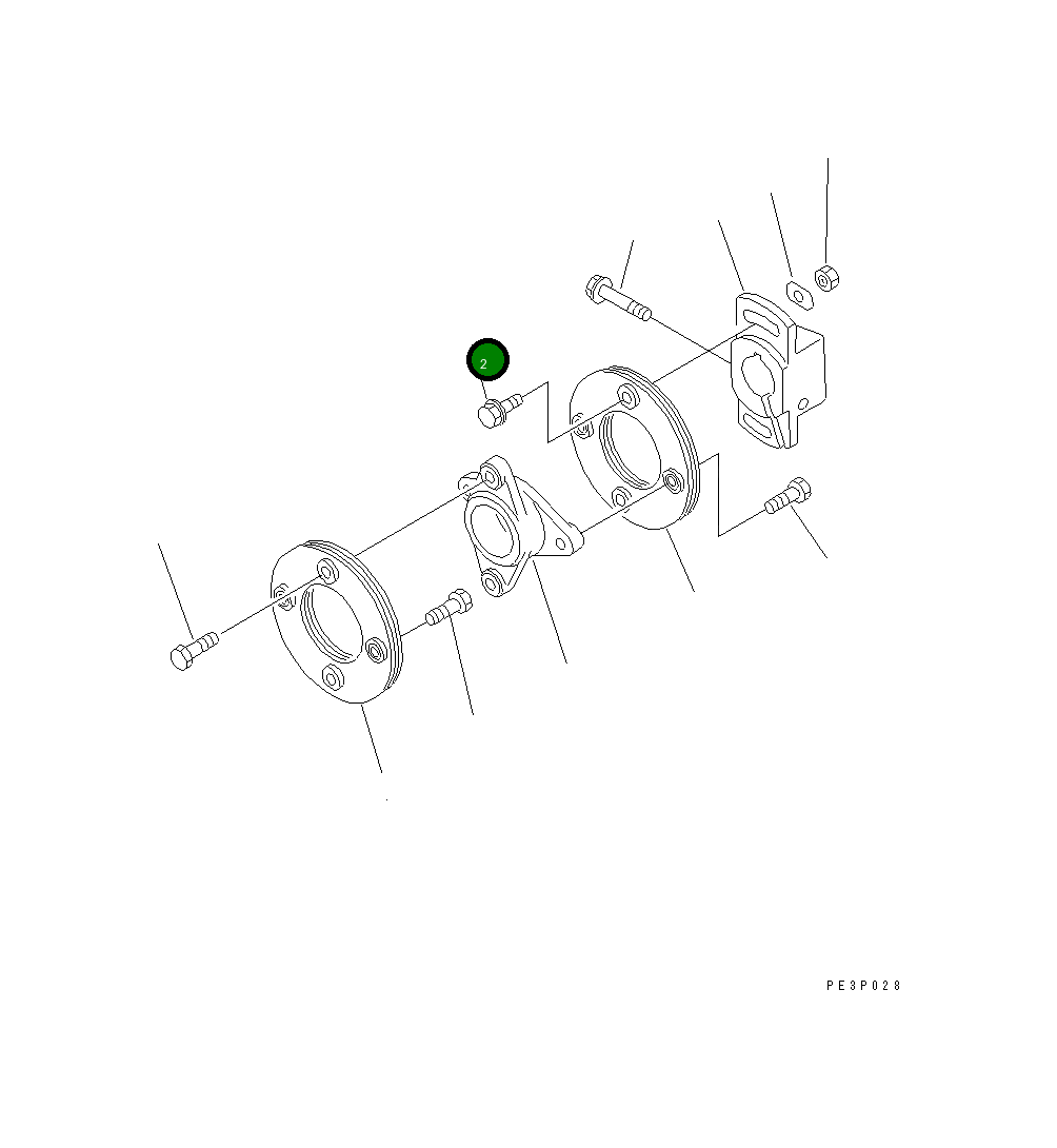 Болт DK156633-8200  Komatsu