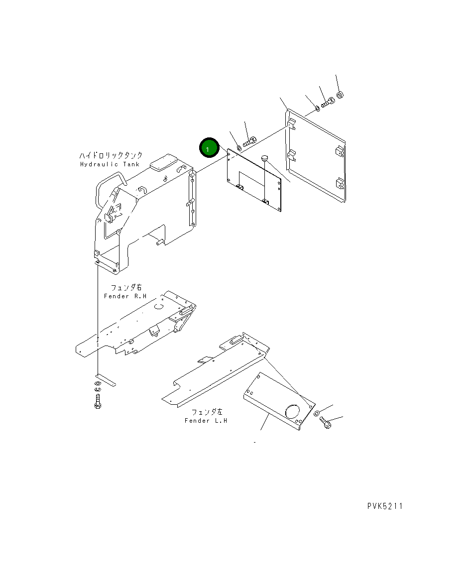 Крышка 104-54-34152  Komatsu