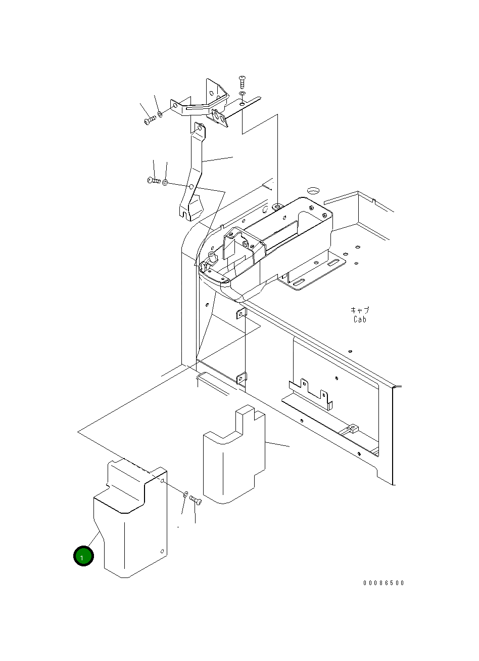 Крышка 22F-910-3331 Komatsu