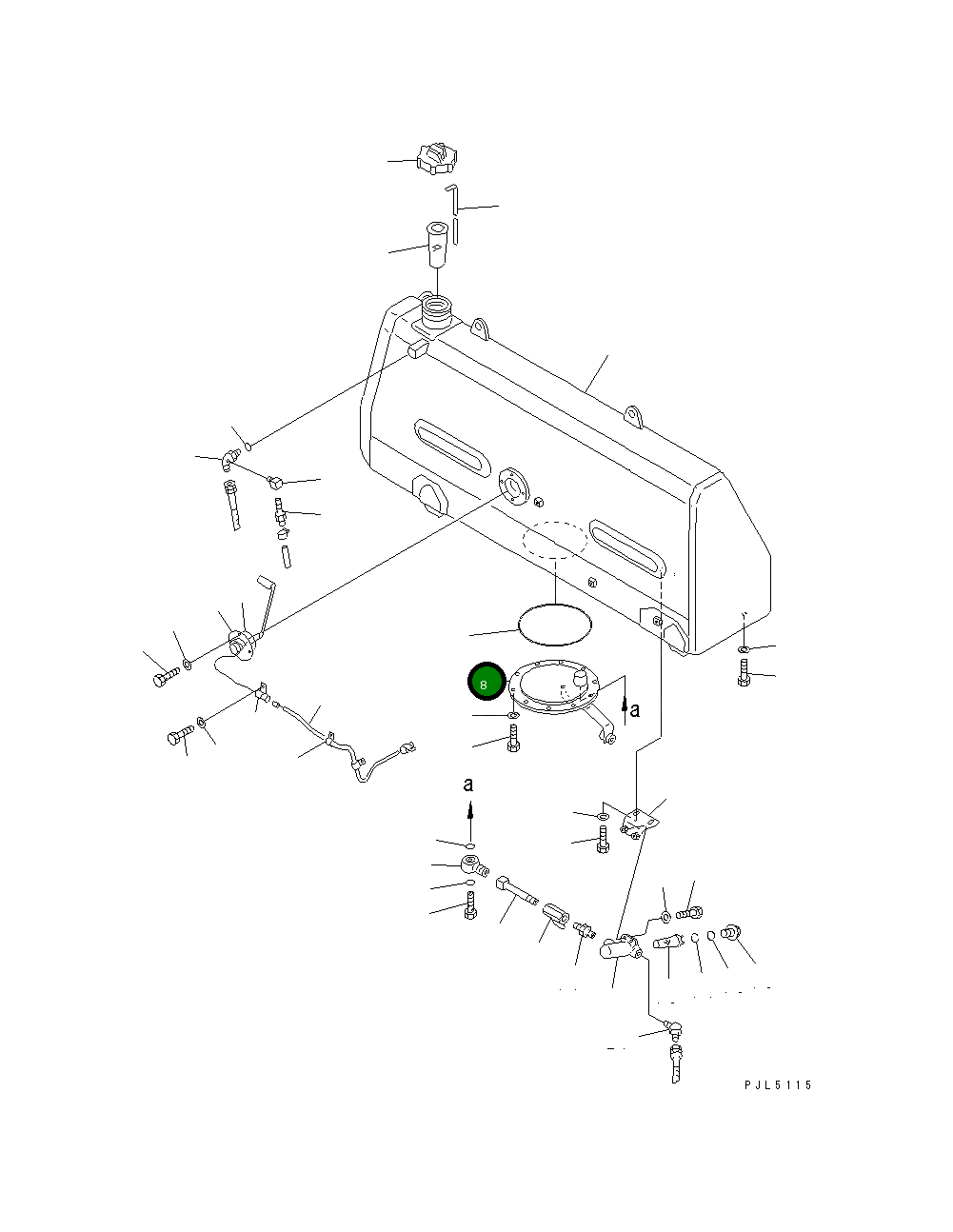 Крышка 15A-04-11111  Komatsu