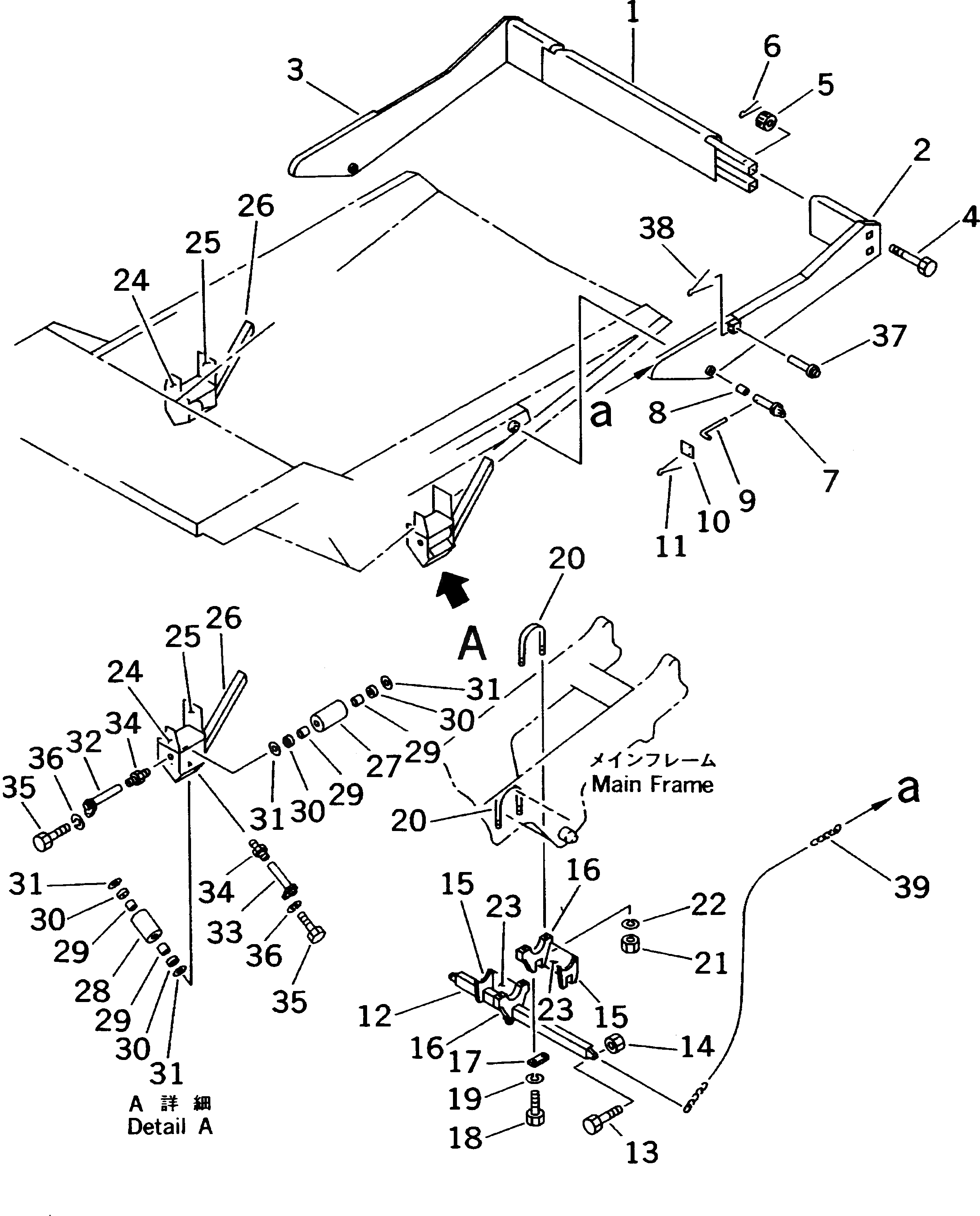 Болт PH6861-T-A Komatsu