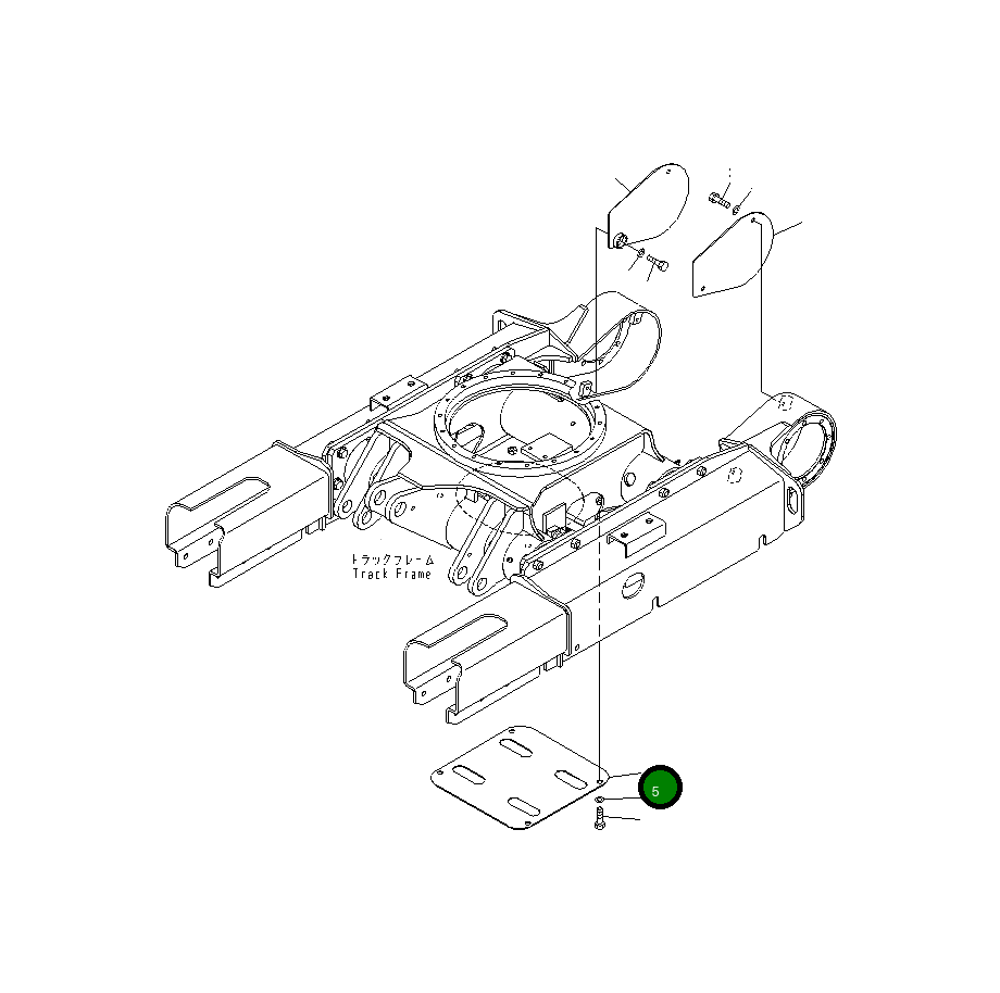 Крышка 22J-35-25171  Komatsu