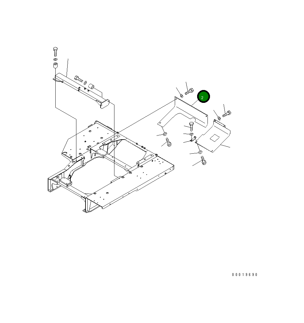 Крышка 176-54-48141 Komatsu