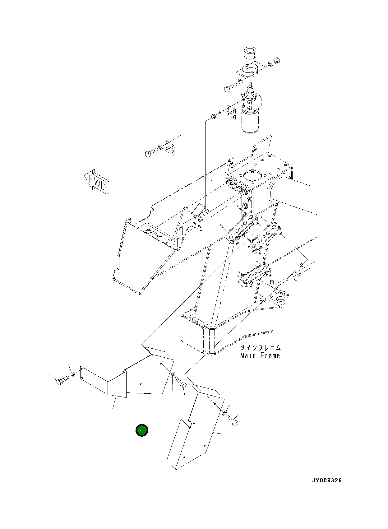 Крышка 561-54-81580 Komatsu
