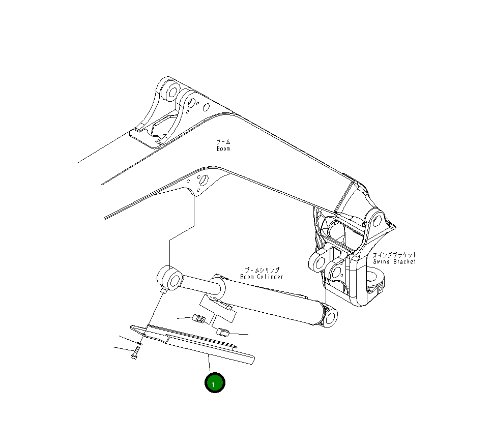 Крышка 22J-70-26110  Komatsu