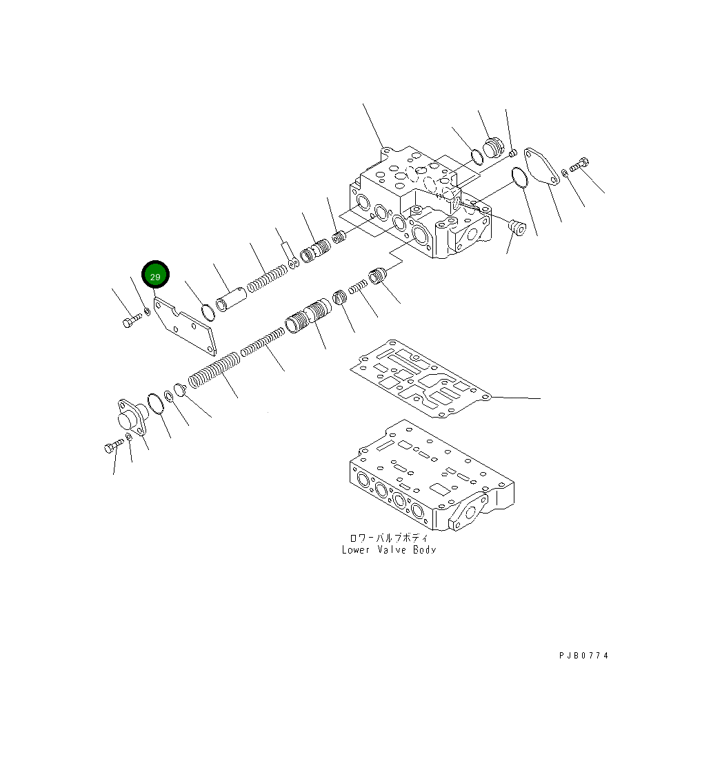 Крышка 17A-15-15820 Komatsu