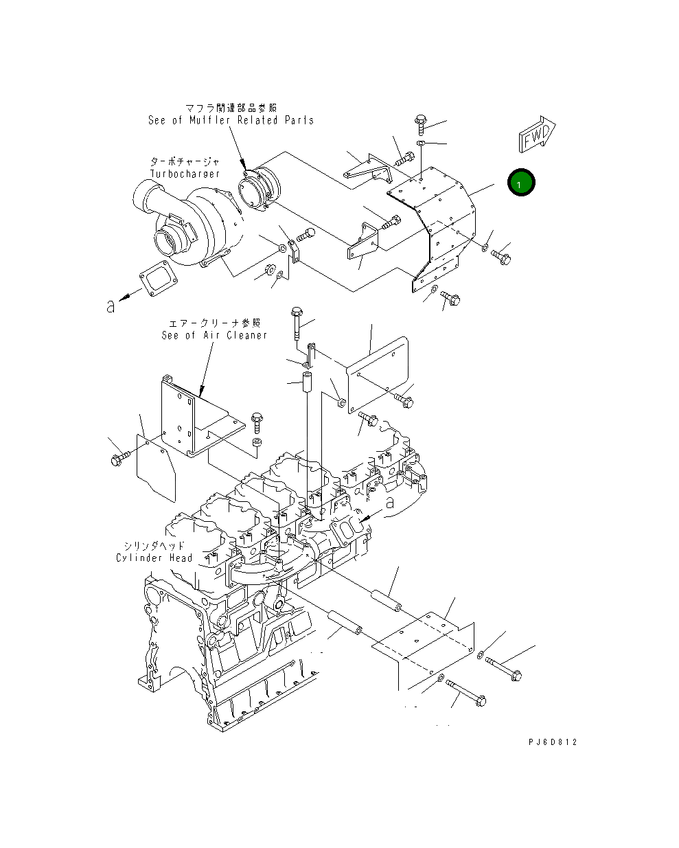 Крышка 6218-11-9510  Komatsu