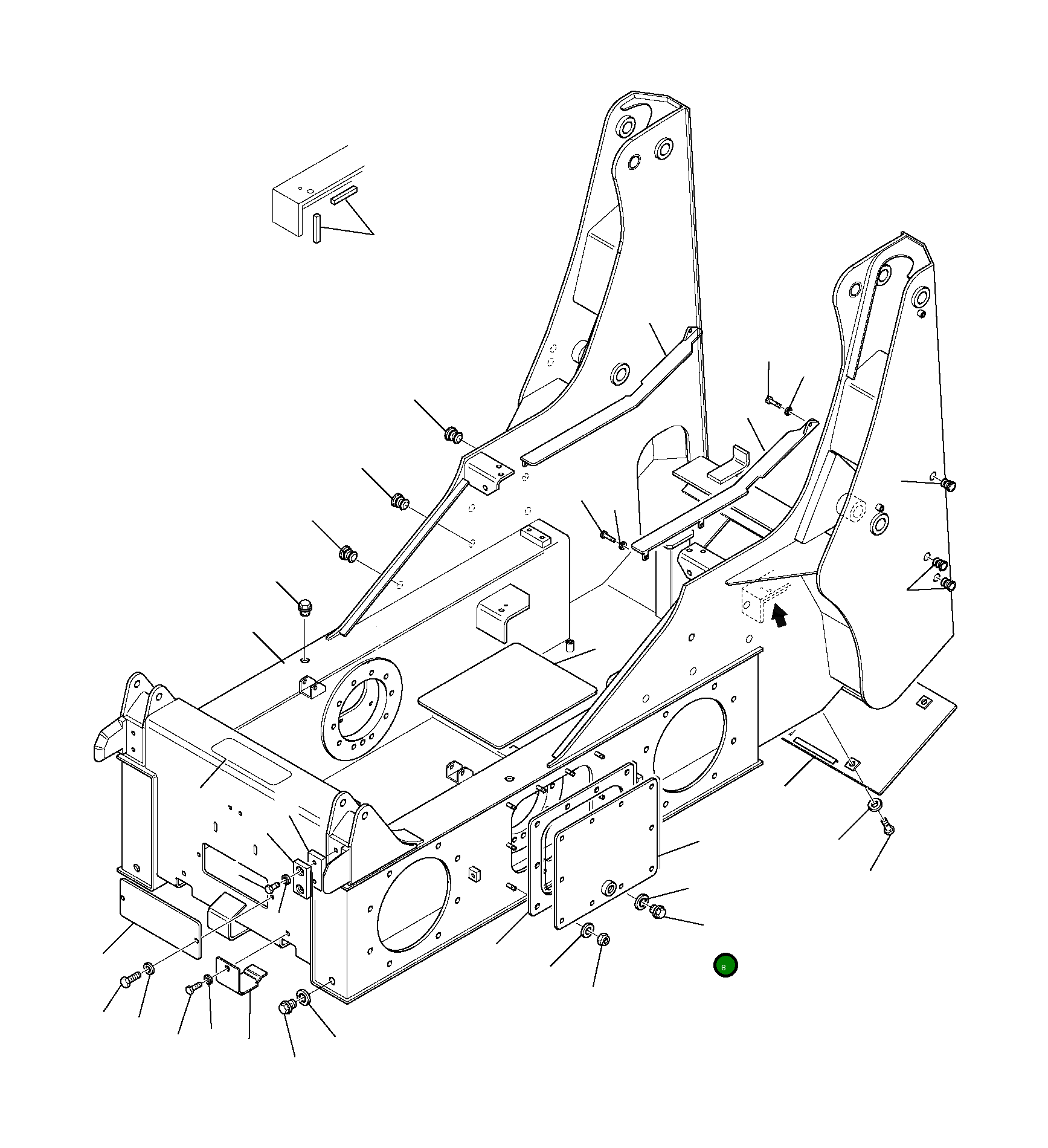 Крышка 37A-46-11131 Komatsu