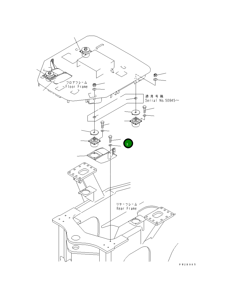 Болт 01010-61645 Komatsu