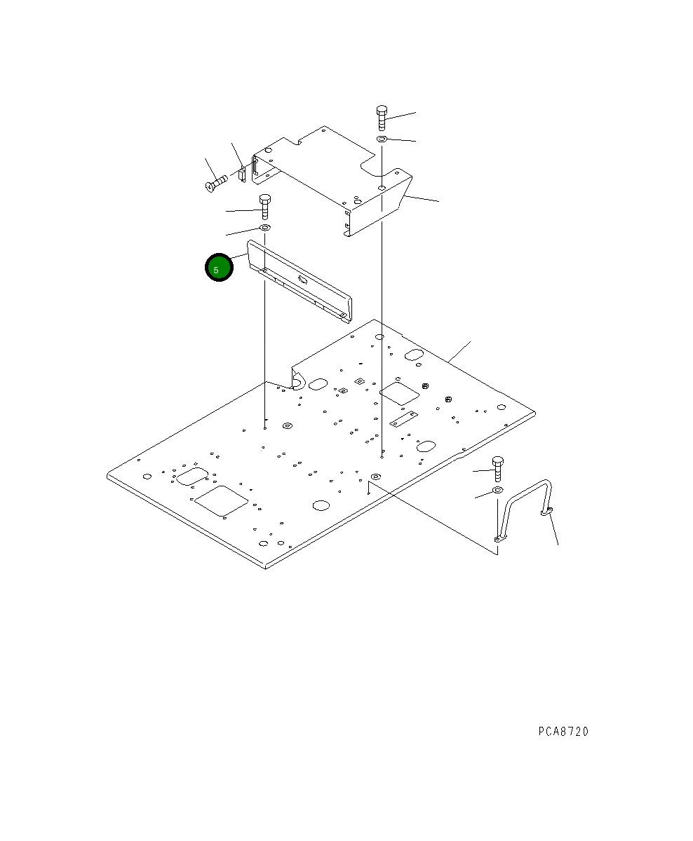 Крышка 201-54-73142 Komatsu