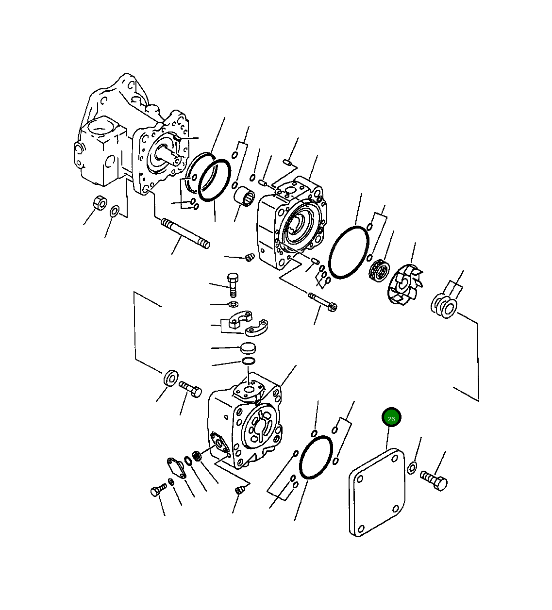 Крышка 708-17-22541 Komatsu