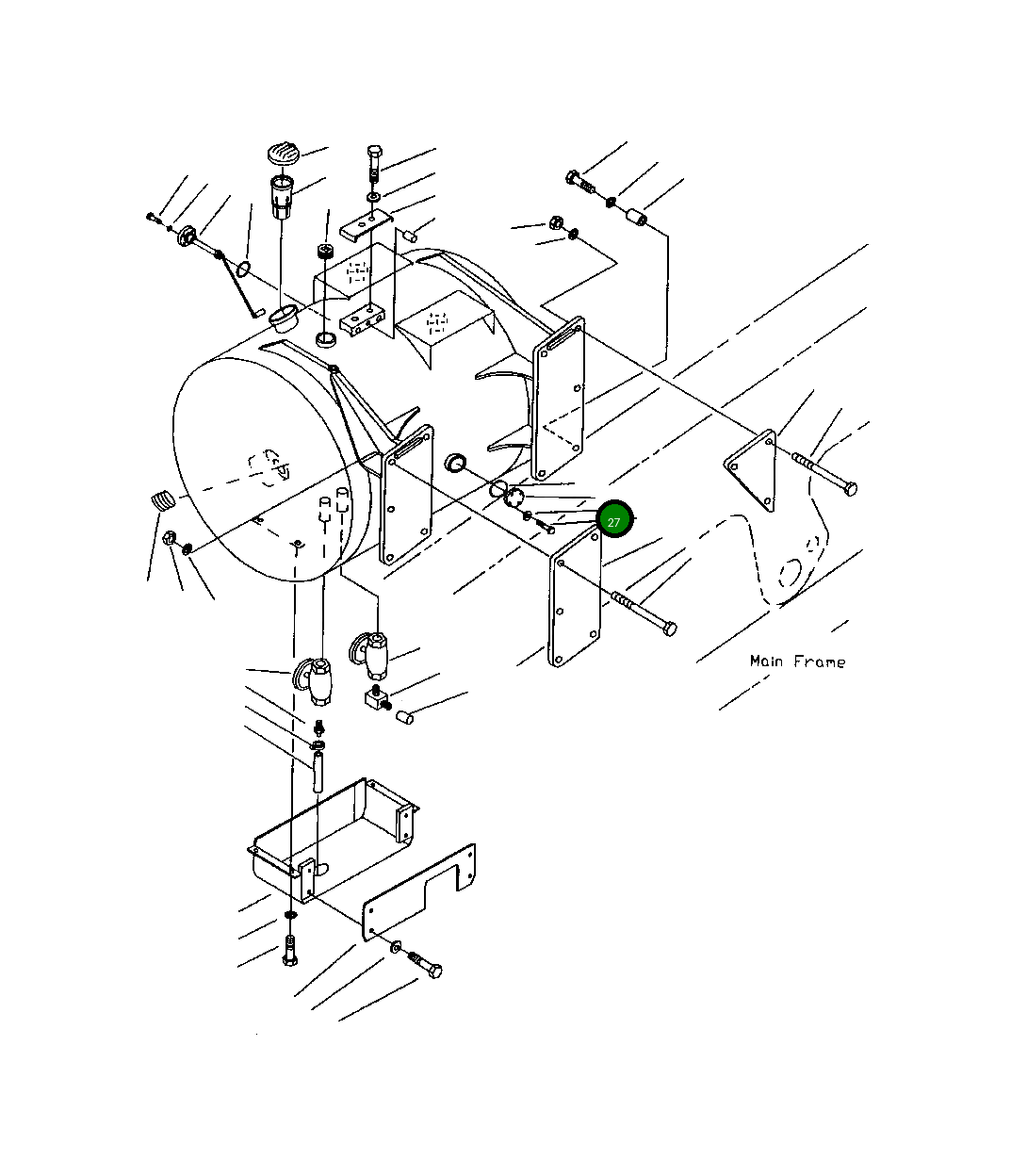Крышка 561-04-61430  Komatsu