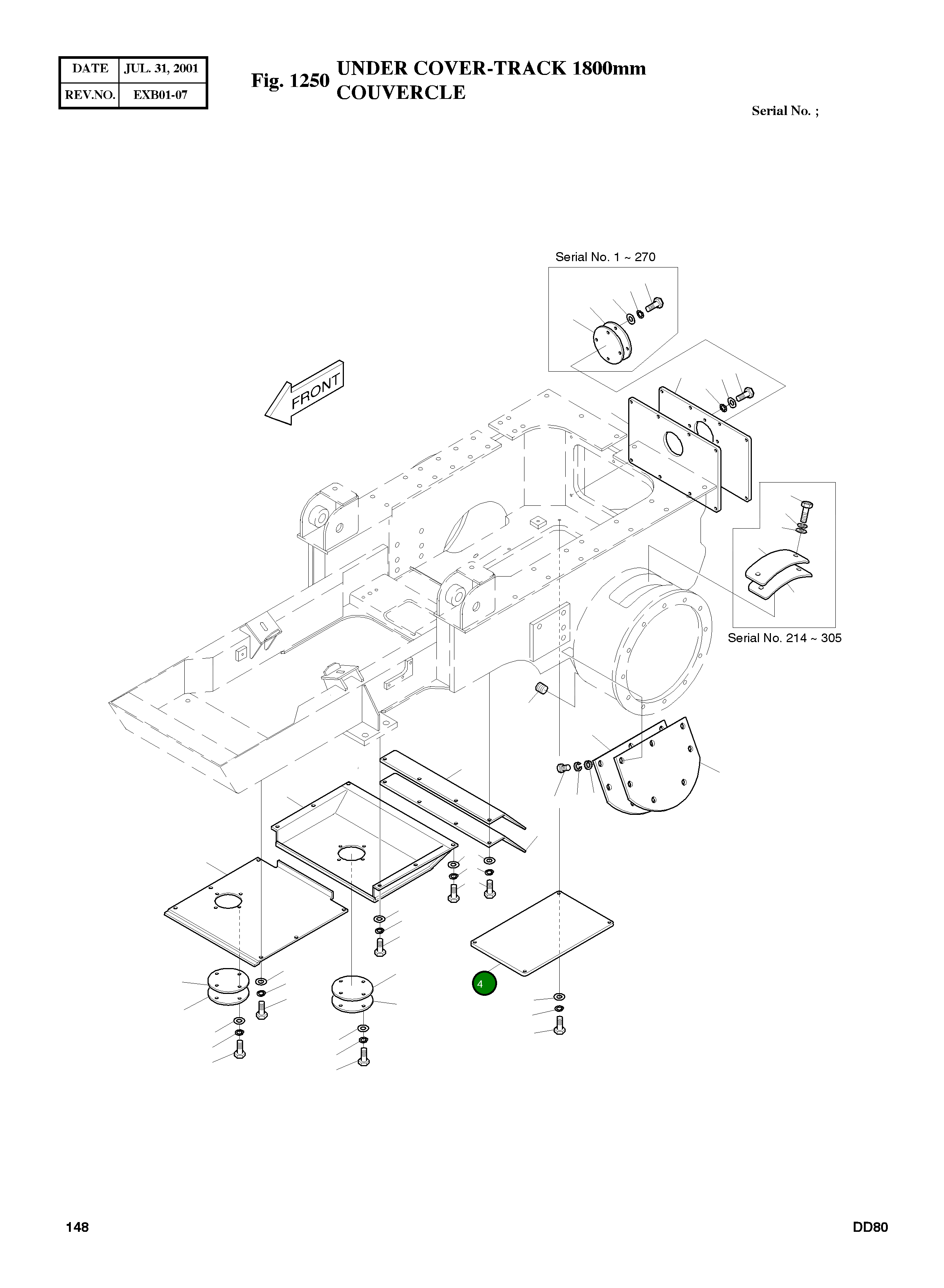 Крышка 5621-2911A Komatsu