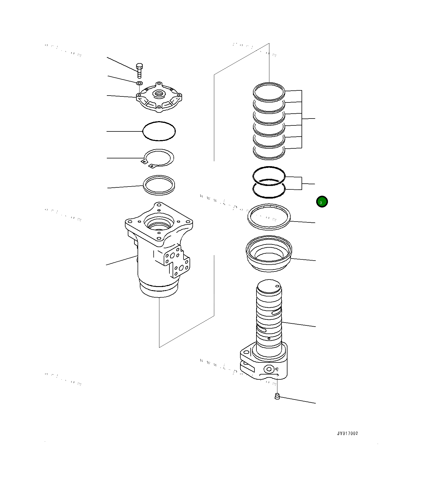 Кольцо уплотнительное (O-Ring) 0700015080 Komatsu