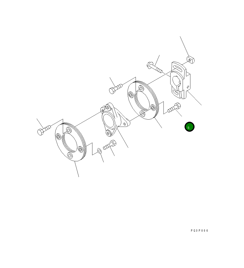 Болт DK156633-5900 Komatsu