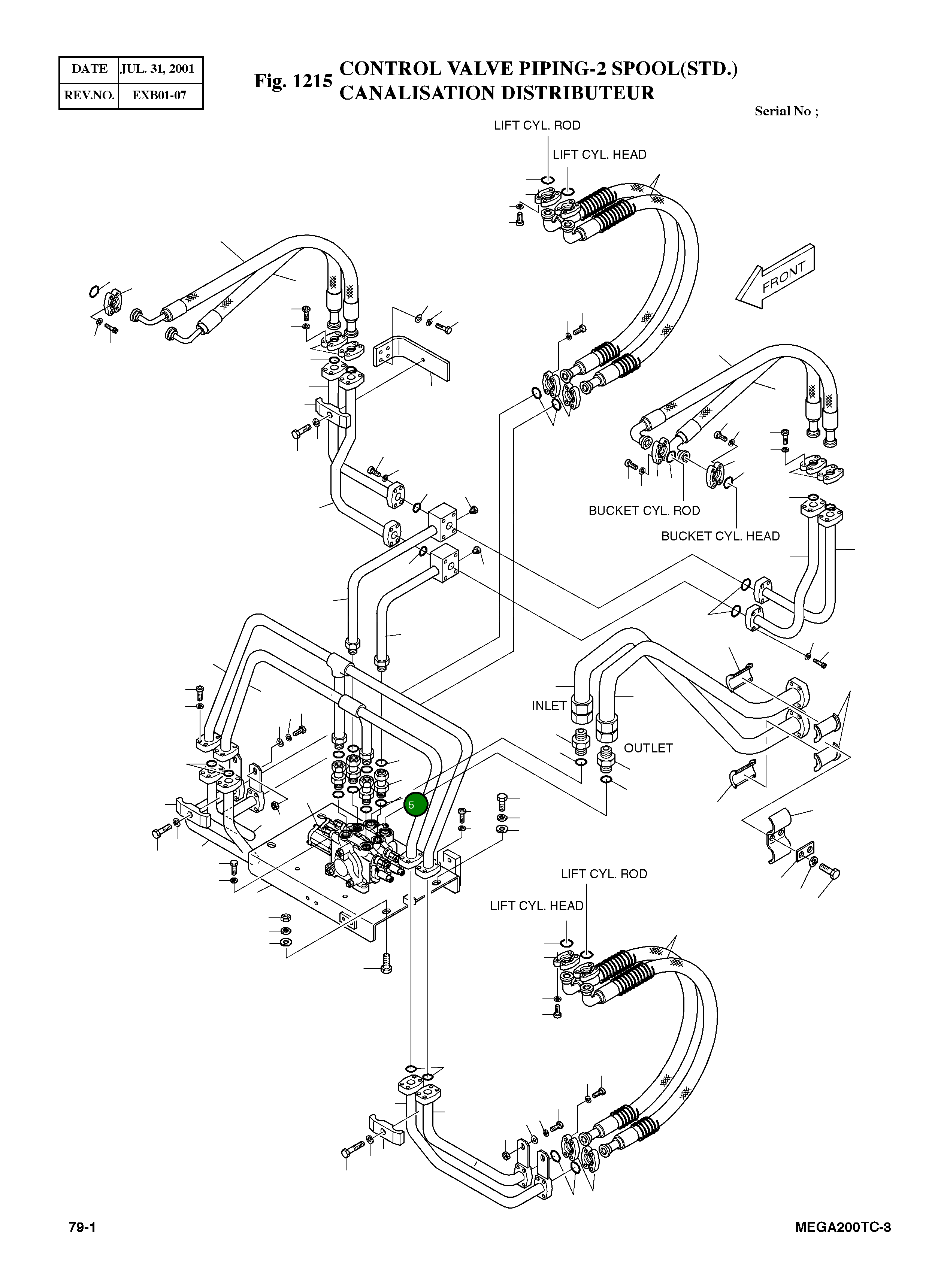 Кольцо уплотнительное (O-Ring) S8040141 Komatsu