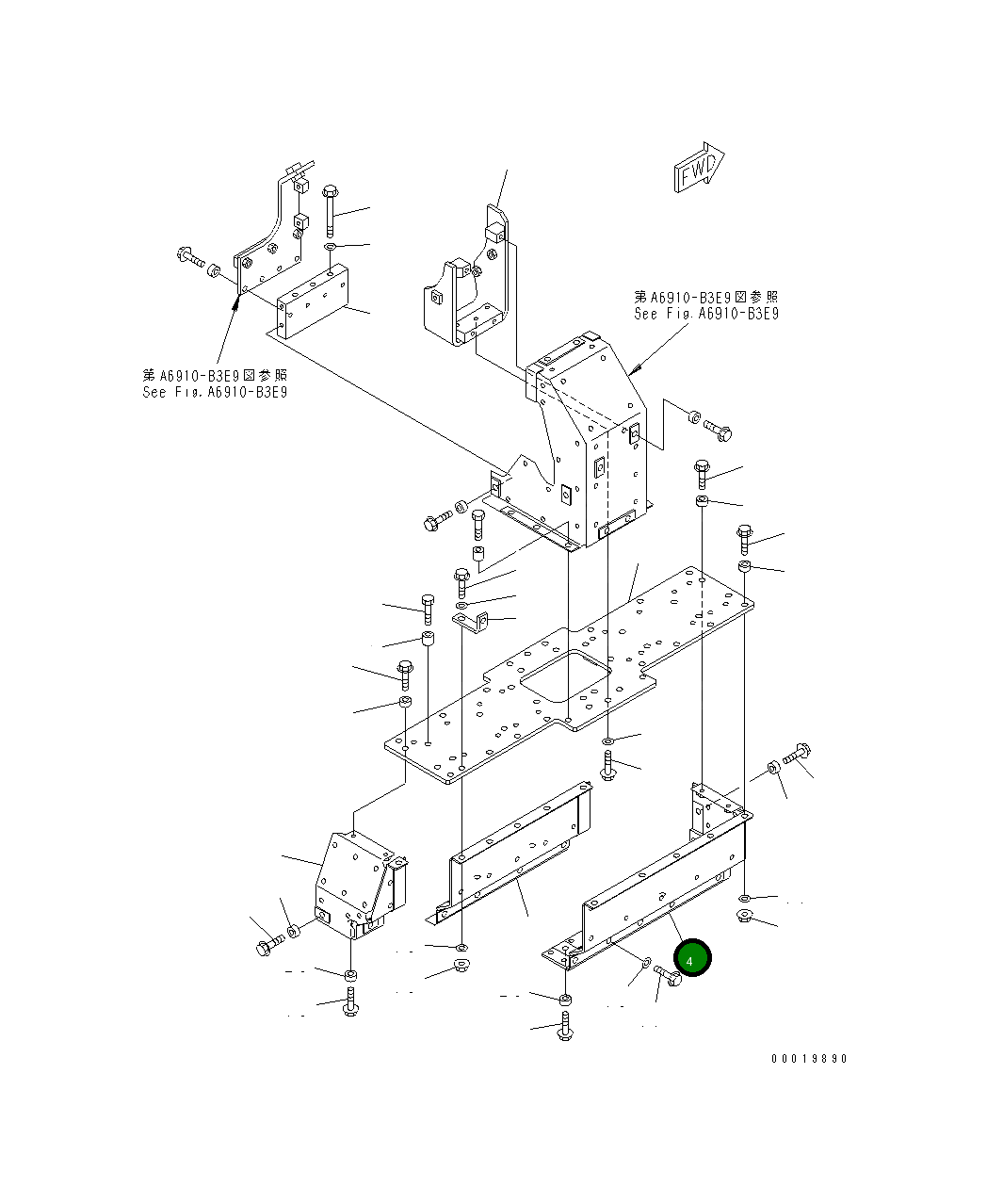 Крышка 6155-11-5340 Komatsu