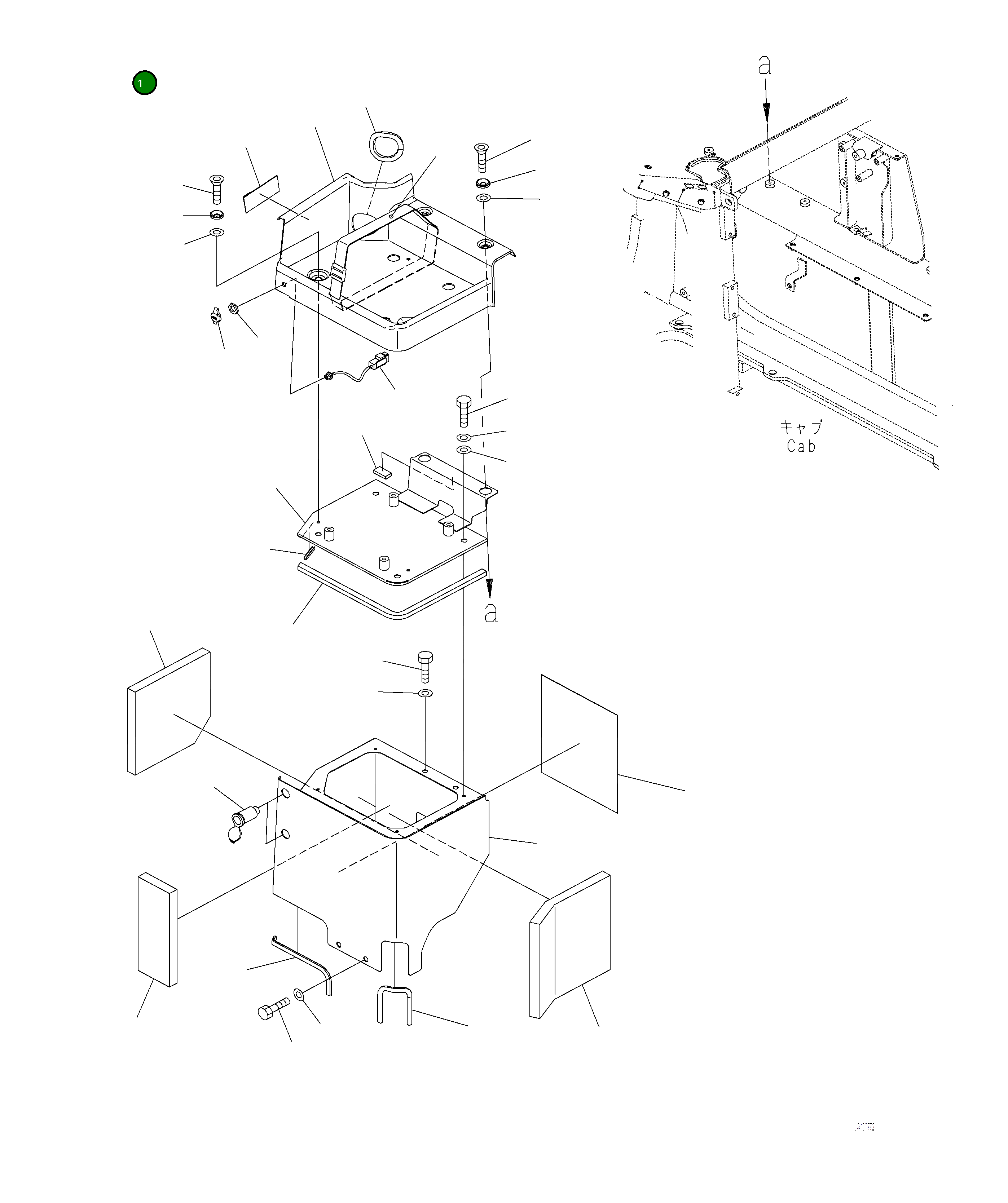 Крышка 421-T32-6871 Komatsu