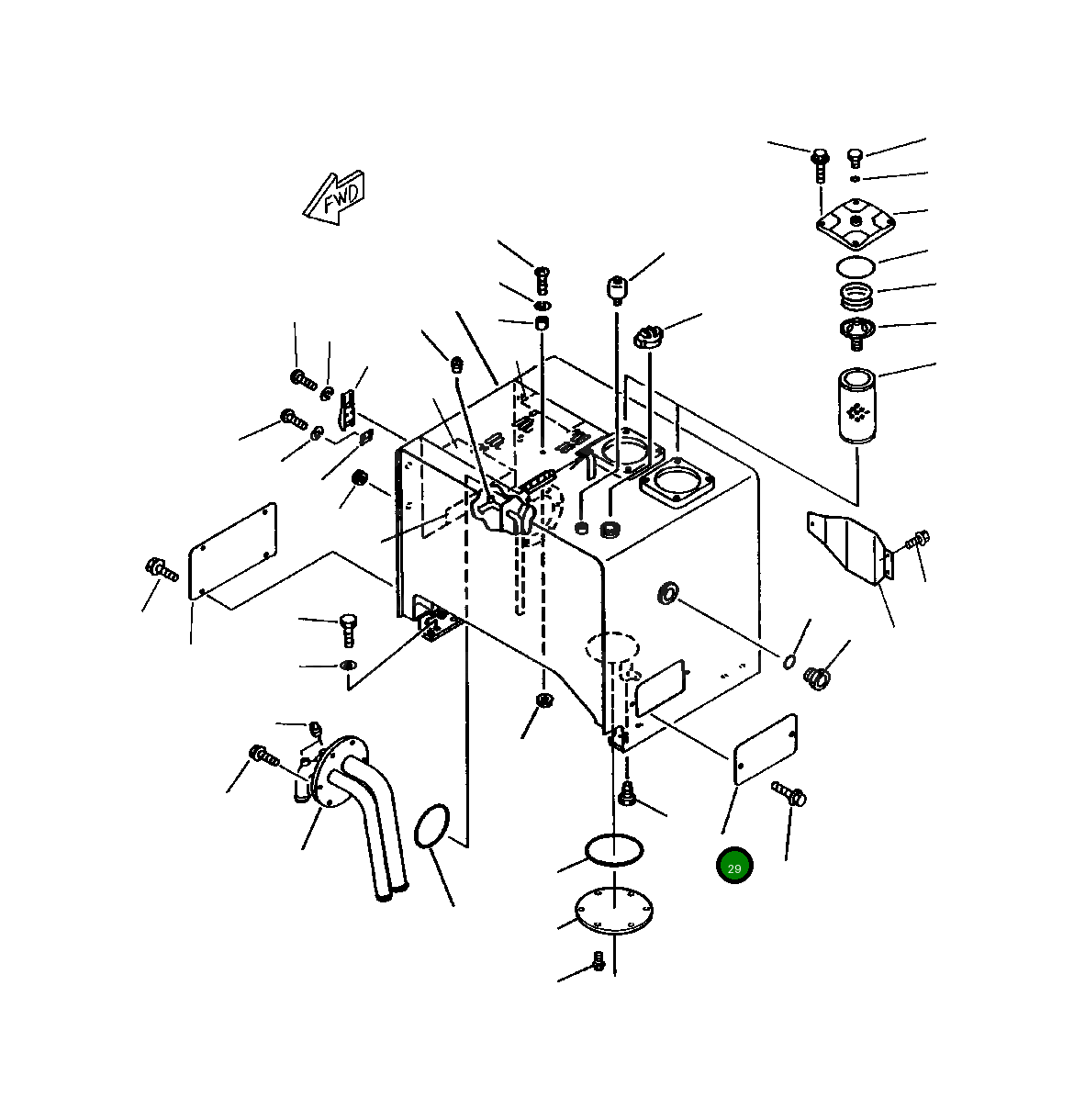 Крышка 423-60-15260 Komatsu