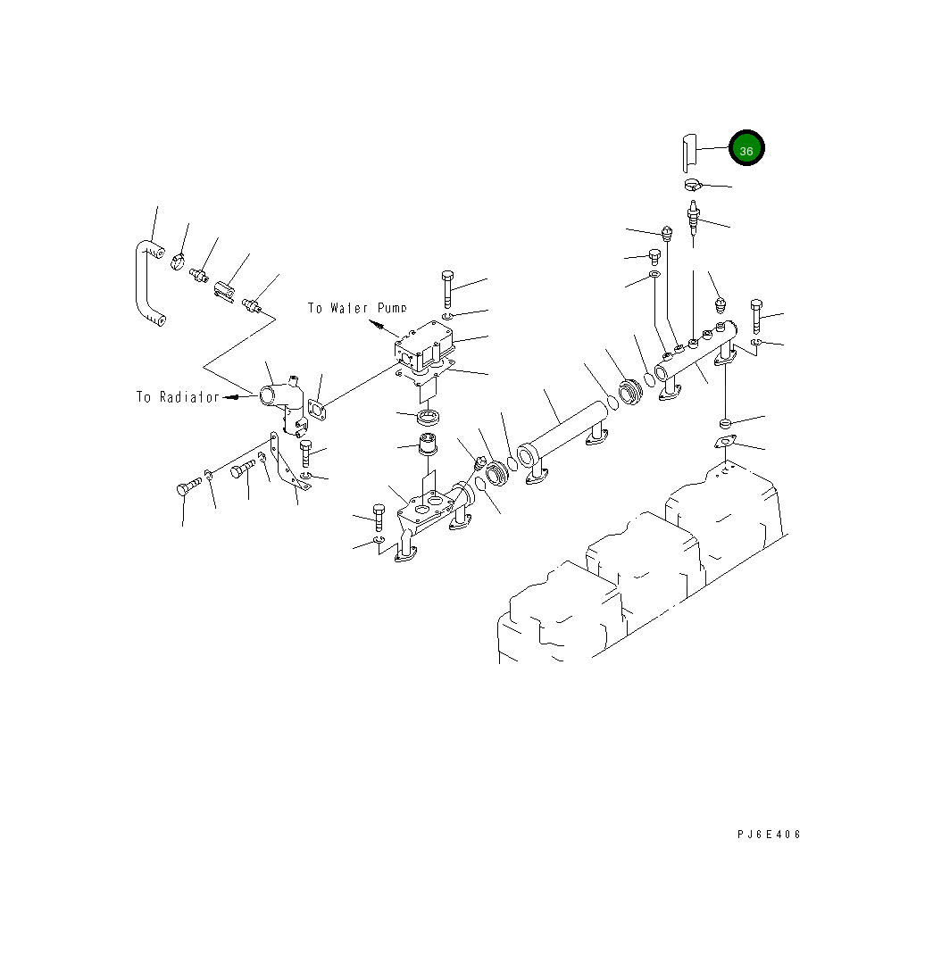 Крышка 6128-81-4540  Komatsu