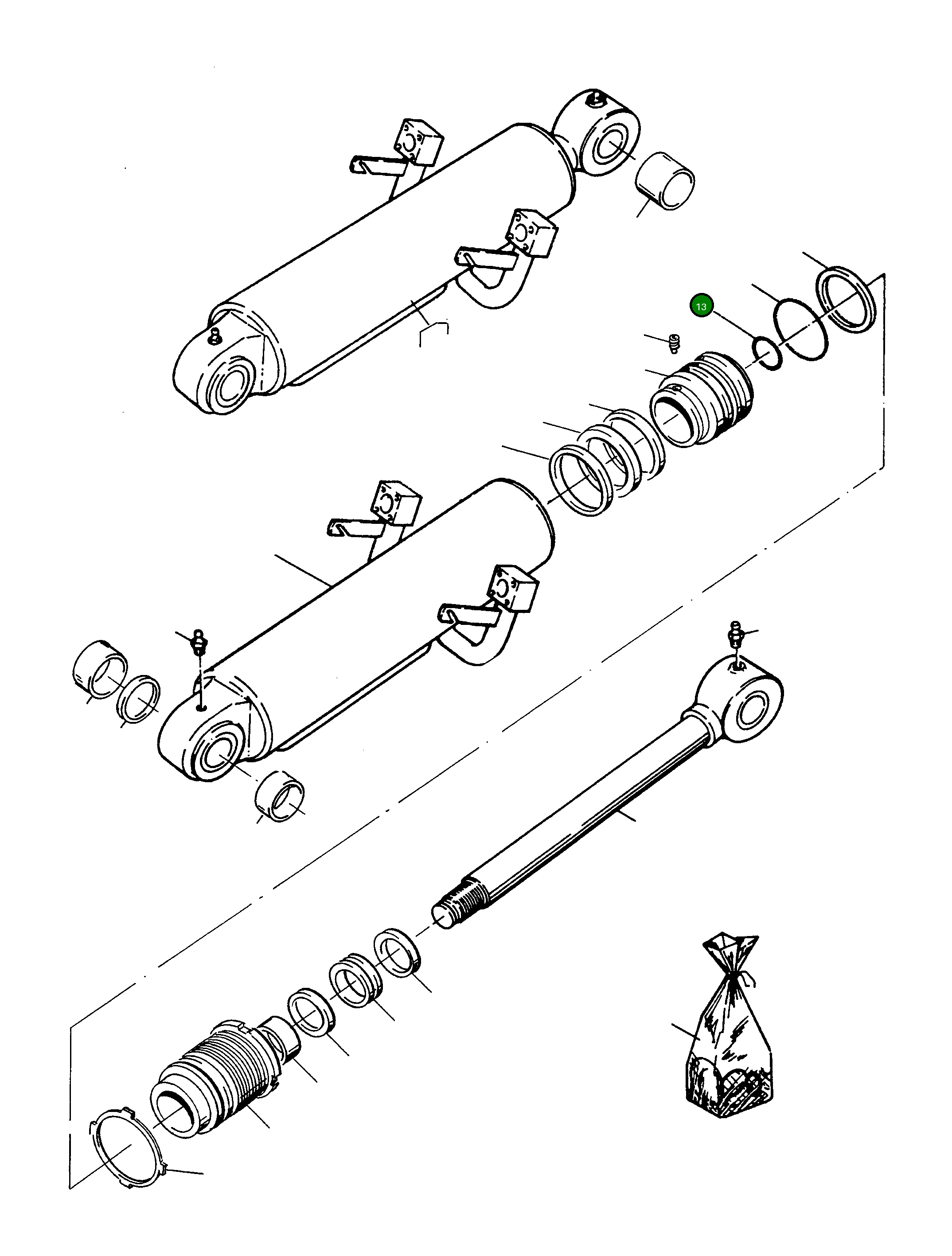 Кольцо уплотнительное (O-Ring) 1444824X1 Komatsu