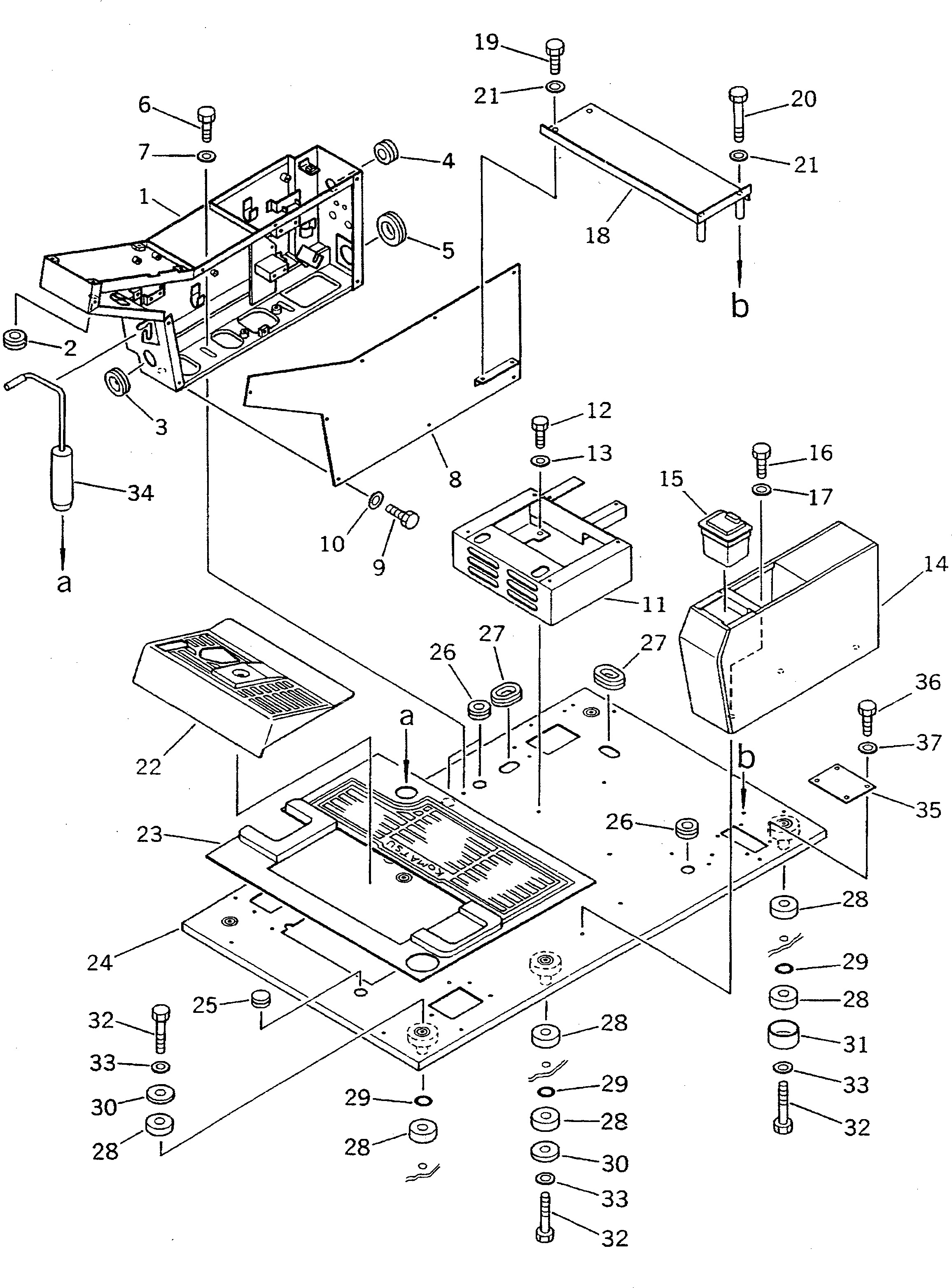 Крышка 20D-54-43121  Komatsu