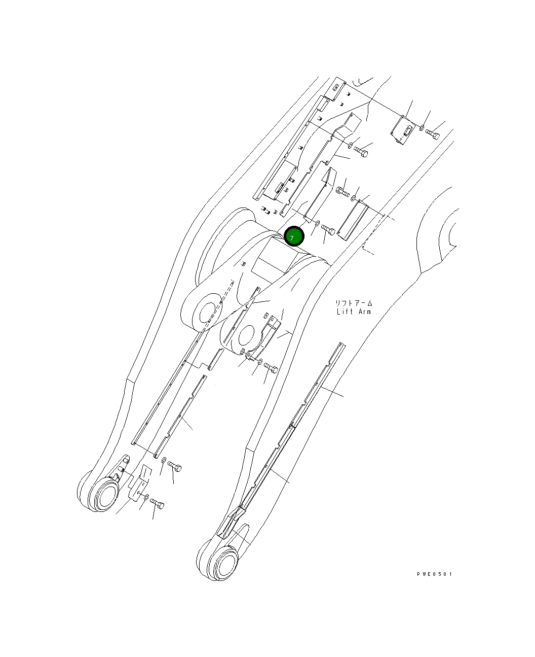 Крышка 427-S95-3221 Komatsu