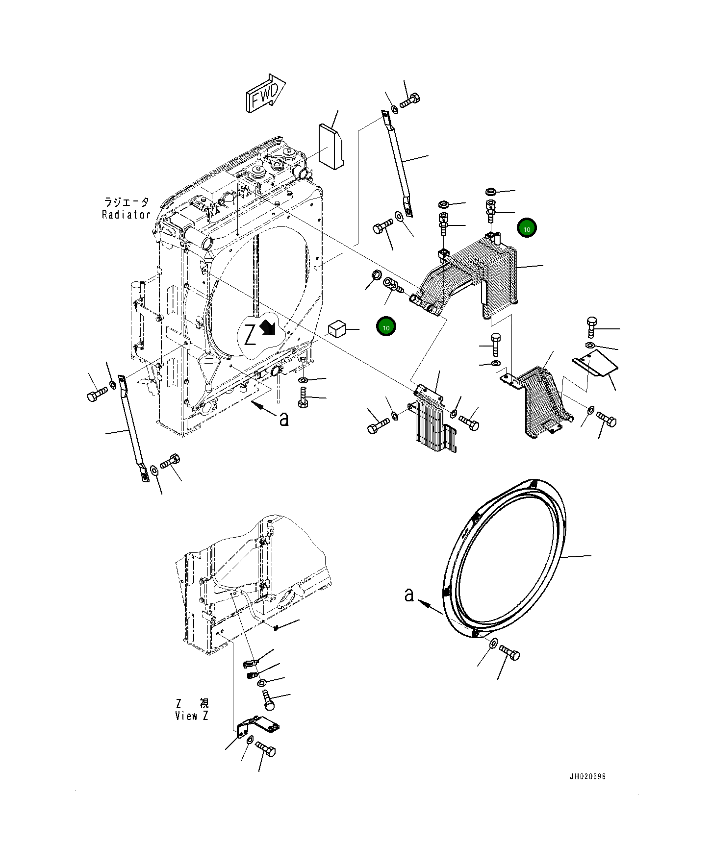 Болт 01026A1025 Komatsu