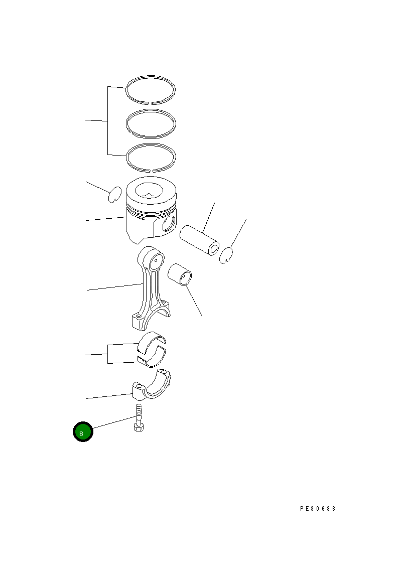 Болт YM119810-23200 Komatsu
