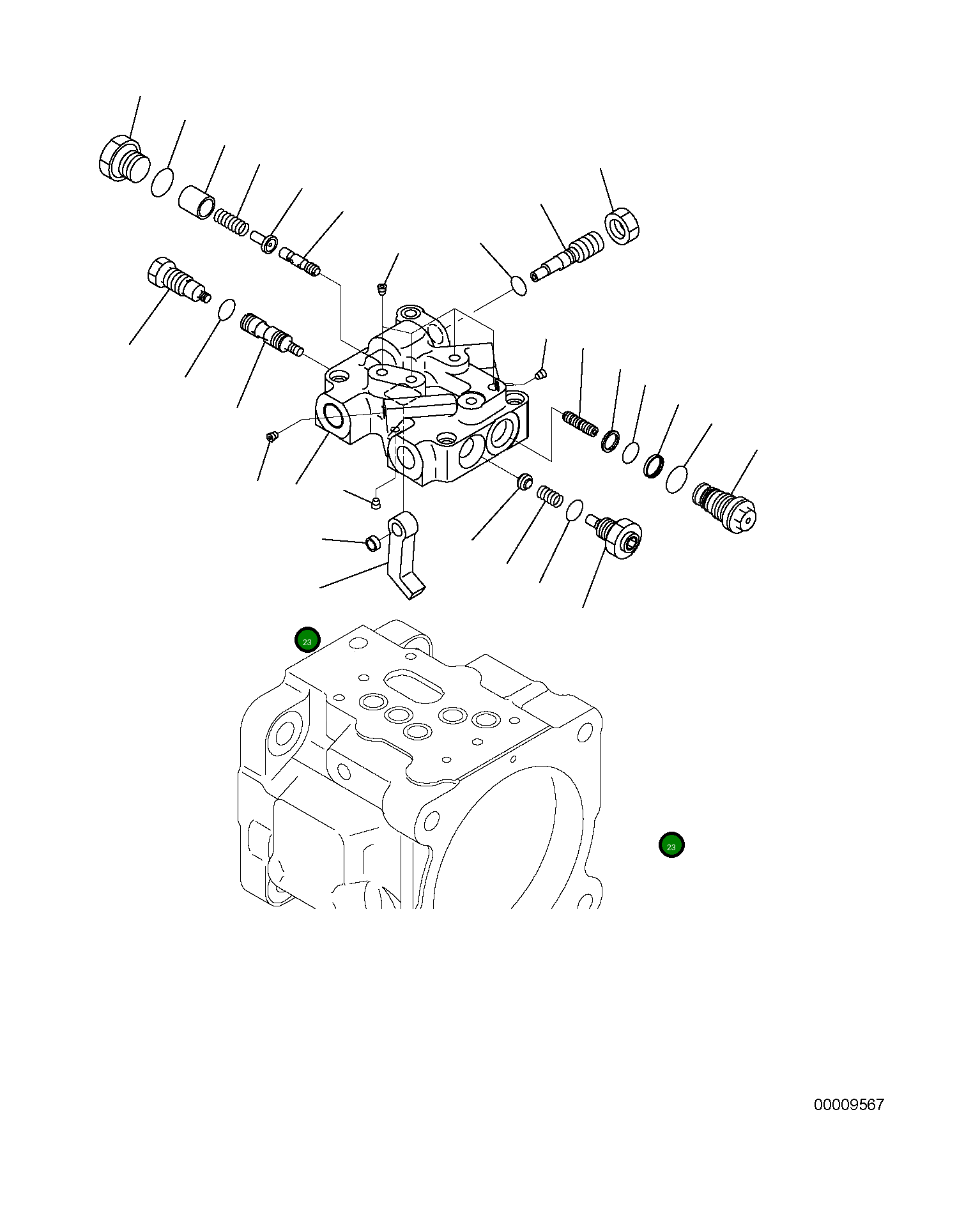 Кольцо уплотнительное (O-Ring) 07002-11223 Komatsu