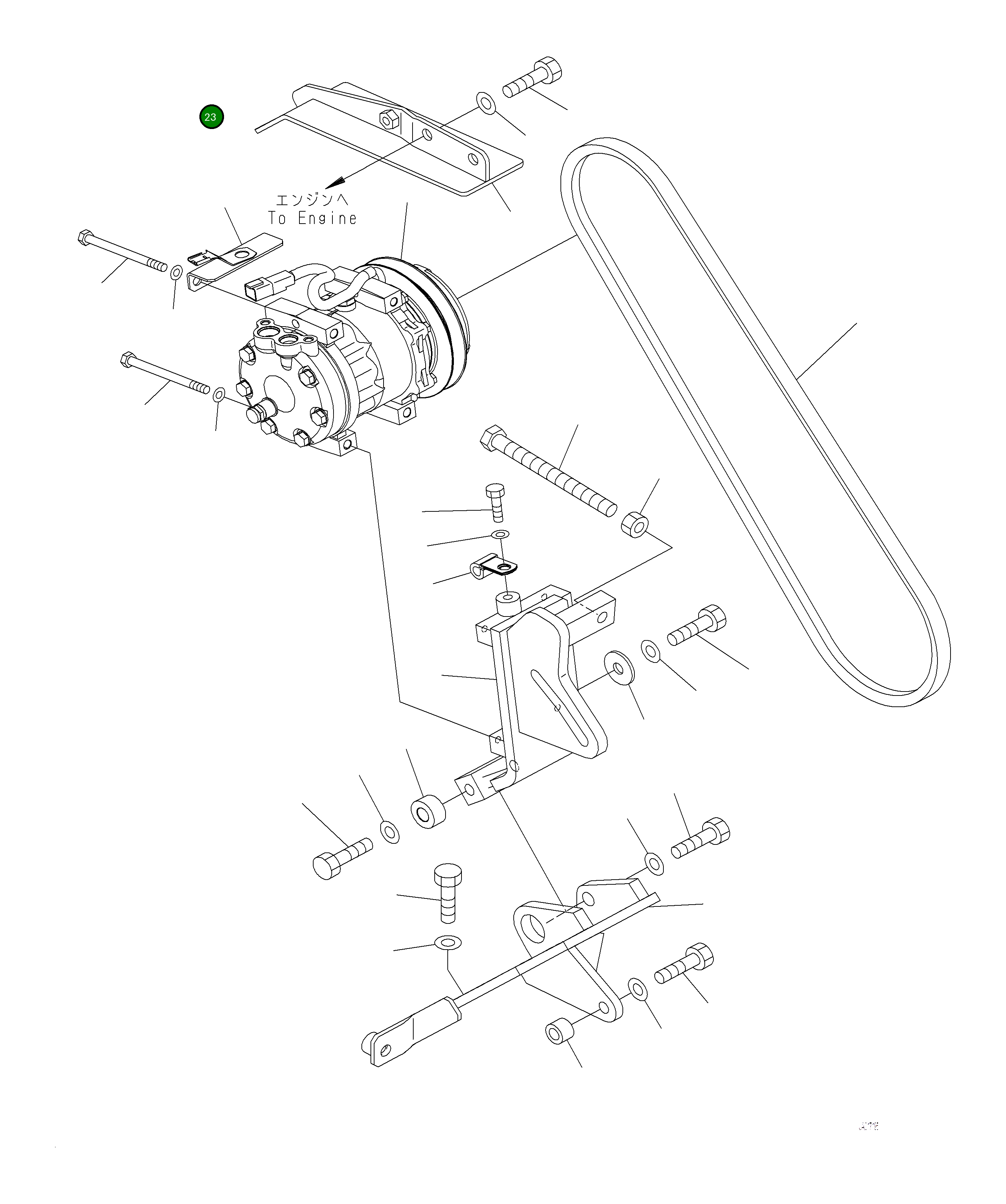 Крышка 421-S62-6850 Komatsu