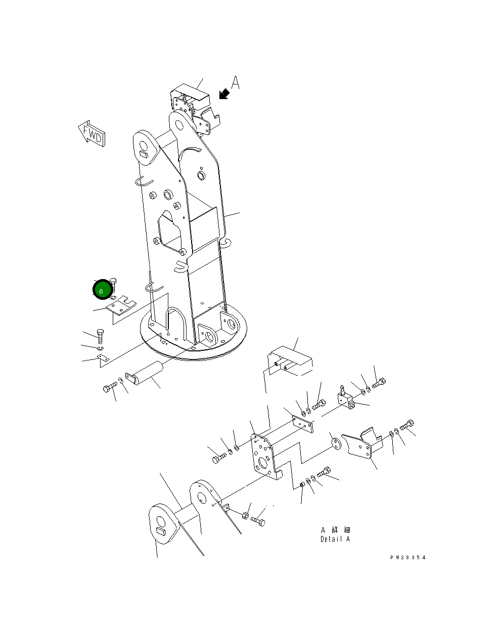 Болт MH21029-12020 Komatsu