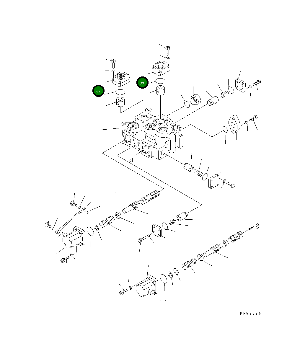 Крышка 702-21-12180  Komatsu