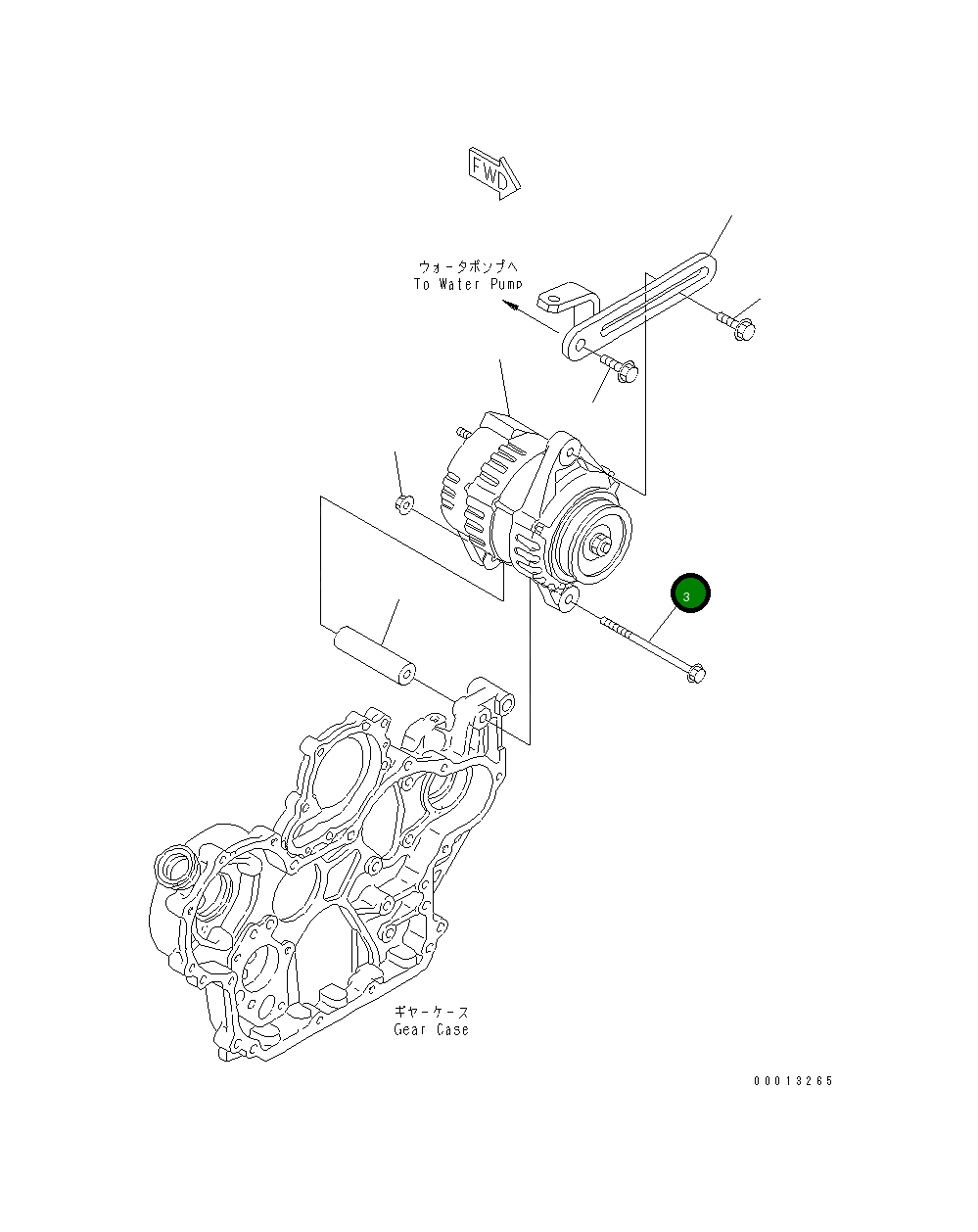 Болт YM26116-101202 Komatsu
