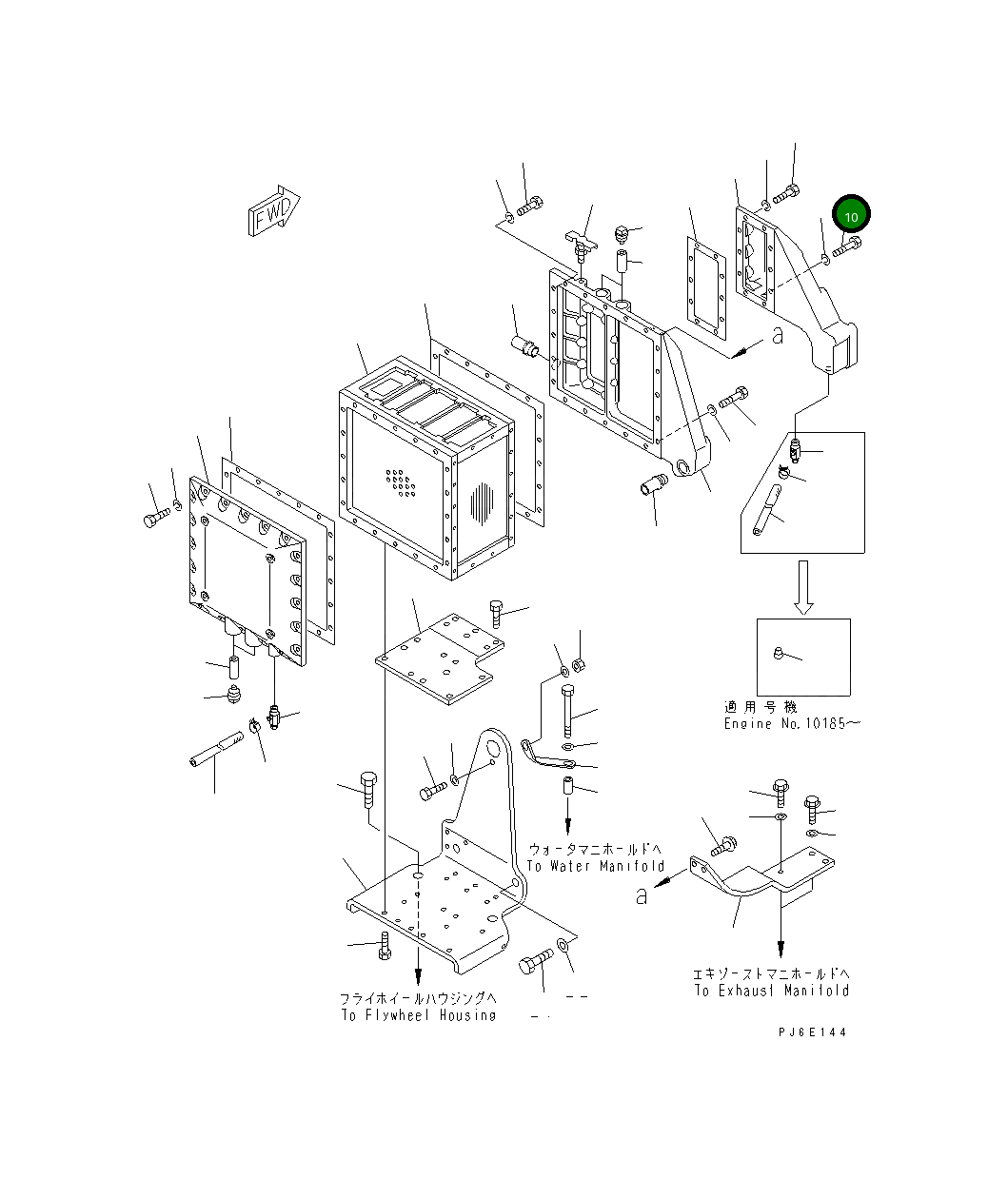 Болт TR50511711050 Komatsu