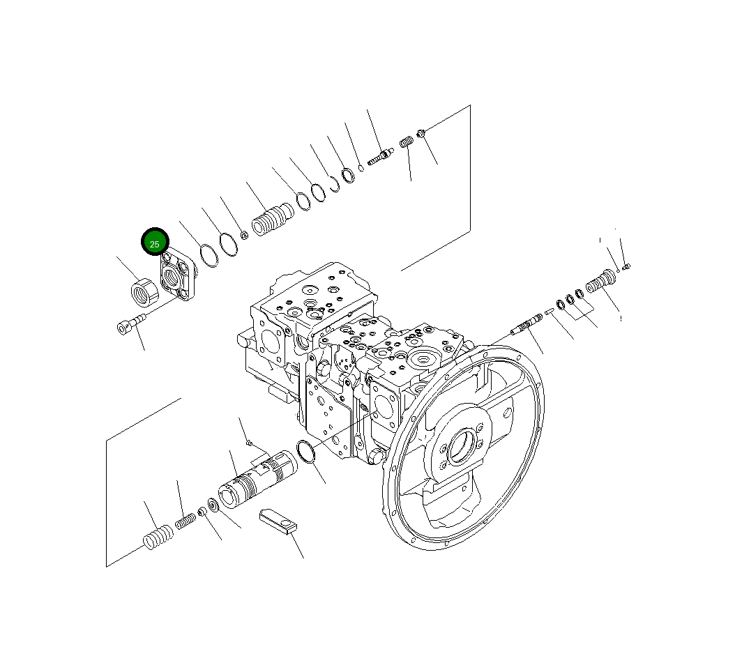 Крышка 708-2L-34310 Komatsu