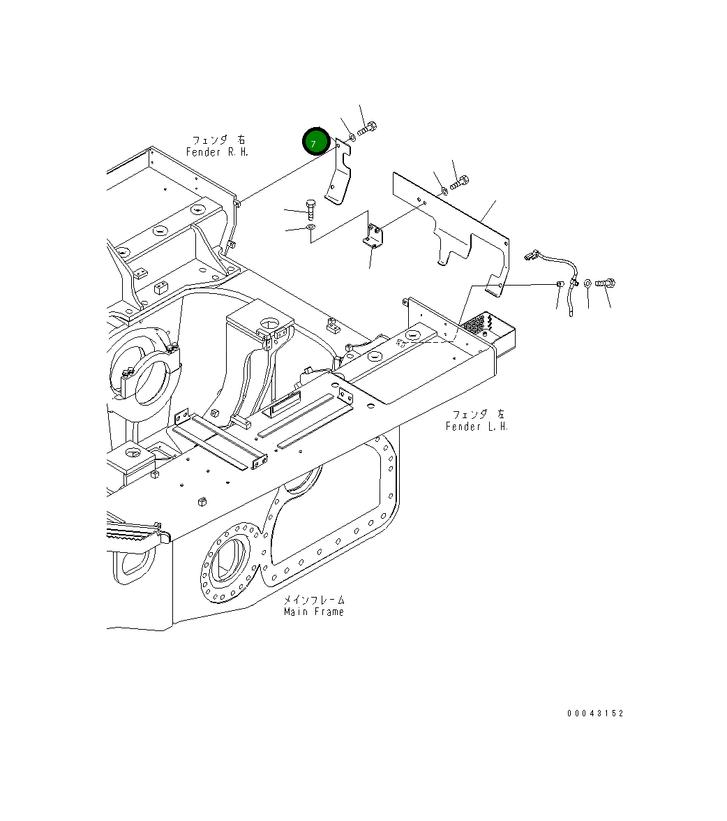 Крышка 17A-54-44220 Komatsu