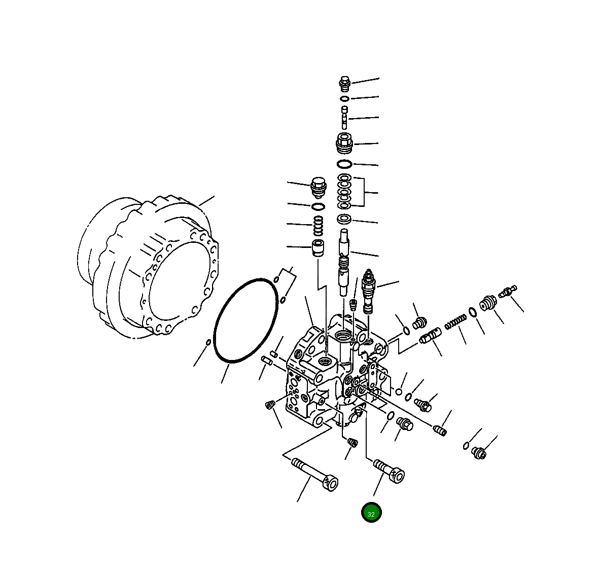 Болт 708-8K-11210 Komatsu