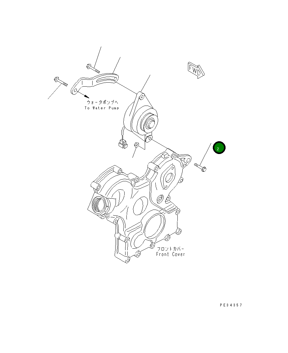 Болт YM119233-77250 Komatsu