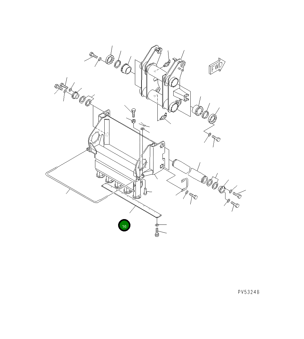 Крышка 263-78-16341 Komatsu