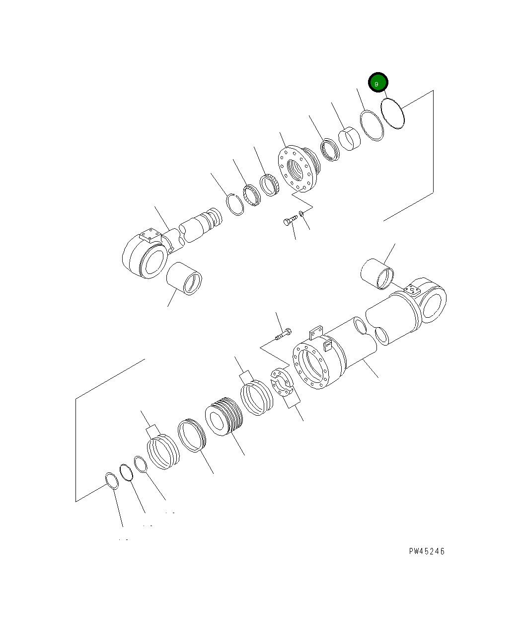 Кольцо уплотнительное (O-Ring) 707-34-10275  Komatsu