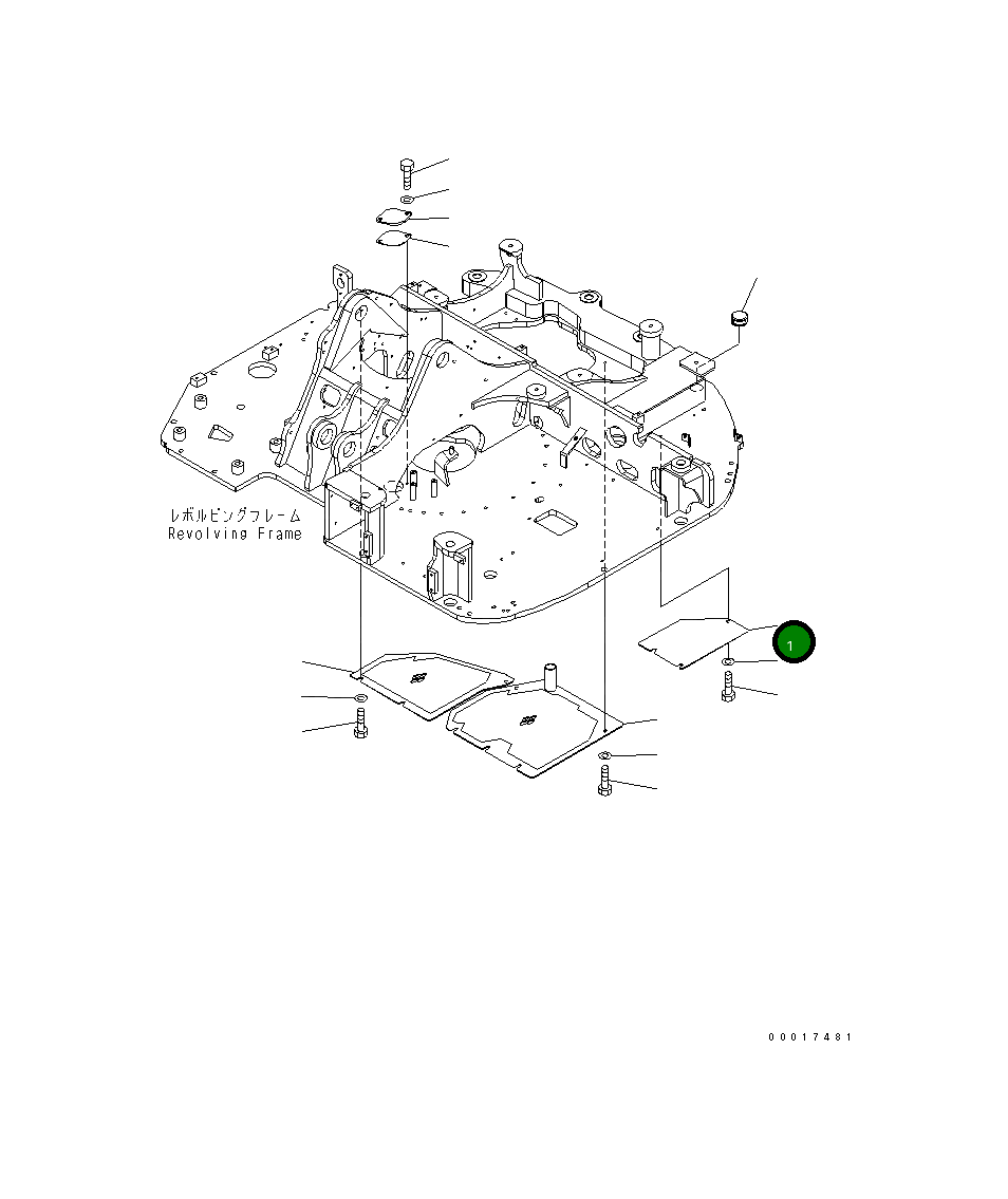 Крышка 21W-46-41830 Komatsu