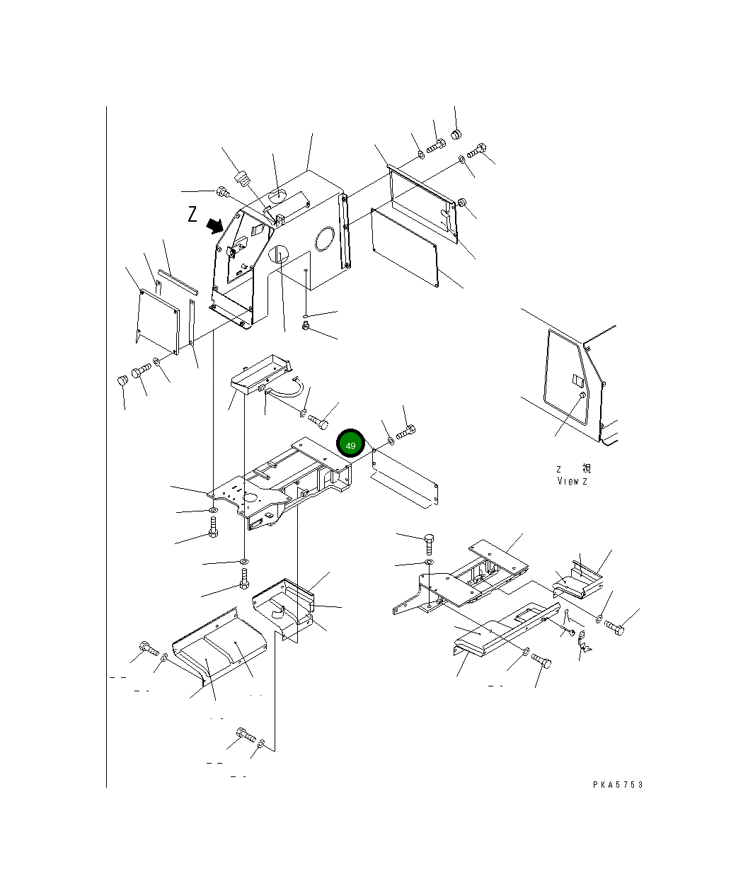 Крышка 113-54-44640  Komatsu