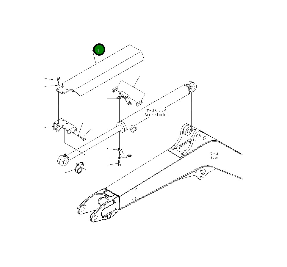 Крышка 22J-62-19310 Komatsu