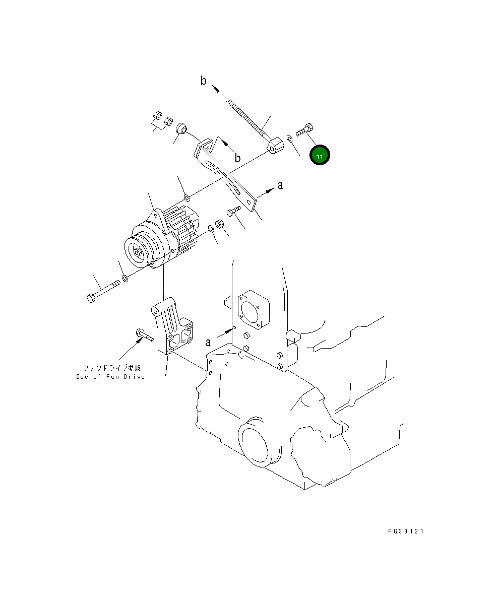 Болт 01050-51275  Komatsu