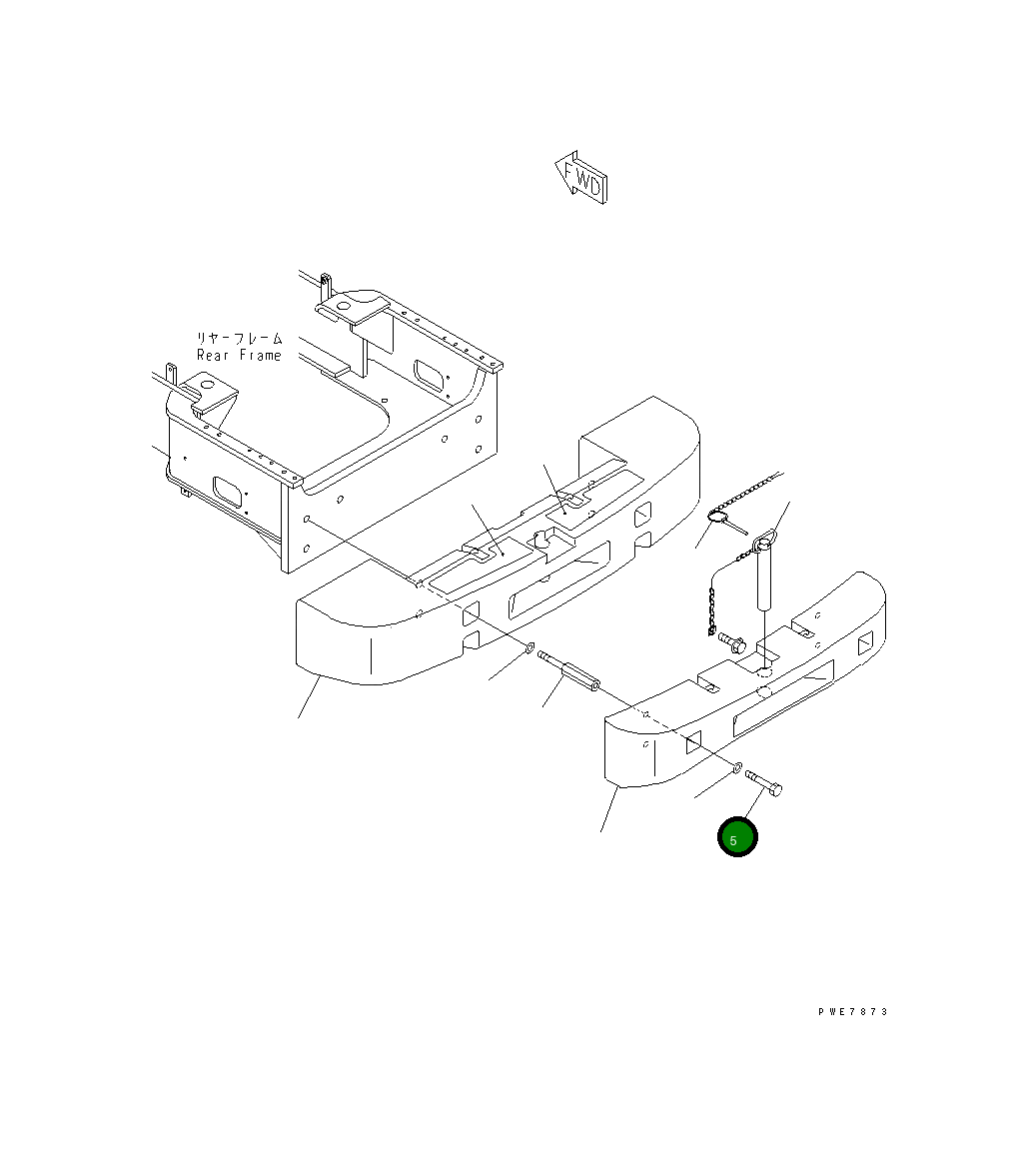 Болт 01011-62470  Komatsu