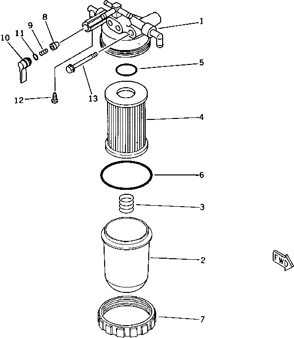 Болт YM26104-080702  Komatsu