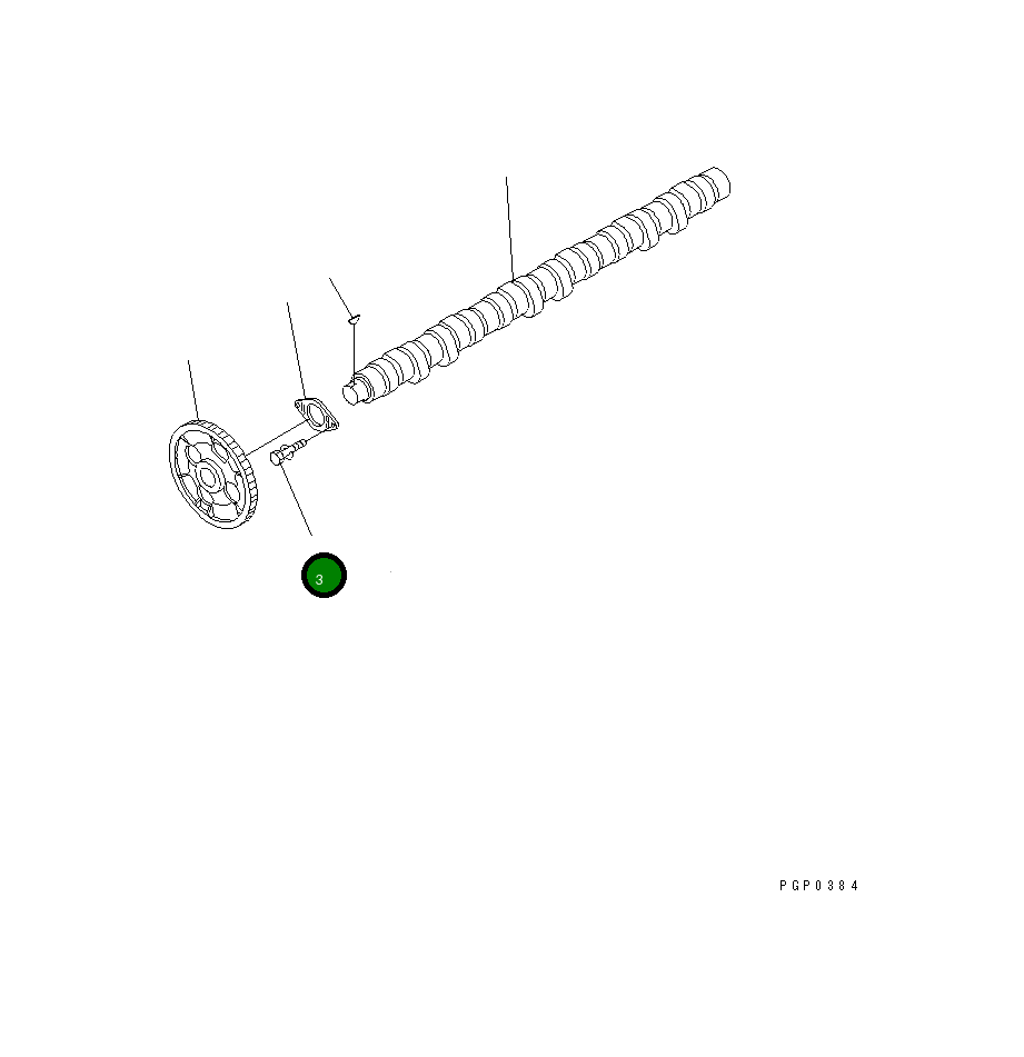 Болт CU3822067 Komatsu